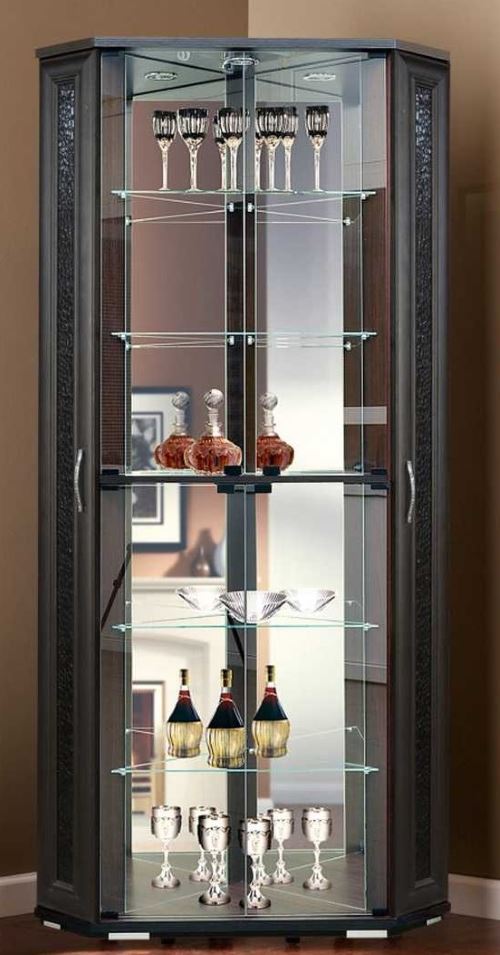 Фото Витрина-2 шкаф мцн угловой мдф матовый в Крыму по цене 34 020 ₽ от производителя Марибель, код товара 2000001576489, 2000001576496, 2000001576502, 2000001576519 шт Фото Витрина-2 шкаф мцн угловой мдф матовый от производителя Марибель в Крыму по цене 34 020 ₽