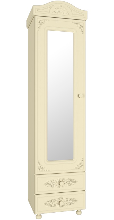 Фото Шкаф-пенал Ассоль плюс АС-1 с зеркалом от производителя Компасс в Крыму по цене 28 310 ₽