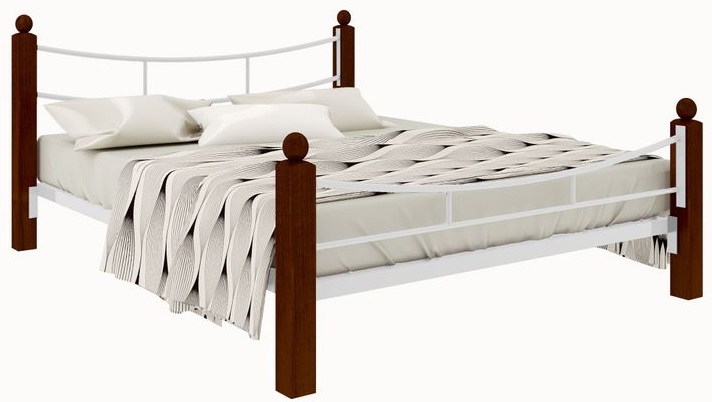 Фото Кровать двуспальная София Lux Plus (СМ 160х200) трубка металл в Крыму по цене 21 550 ₽ от производителя Милсон, код товара 2000002059158, 2000002059165, 2000002059172, 2000002059189, 2000002059196, 2000002059202, 2000002059219 шт Фото Кровать двуспальная София Lux Plus (СМ 160х200) трубка металл от производителя Милсон в Крыму по цене 21 550 ₽