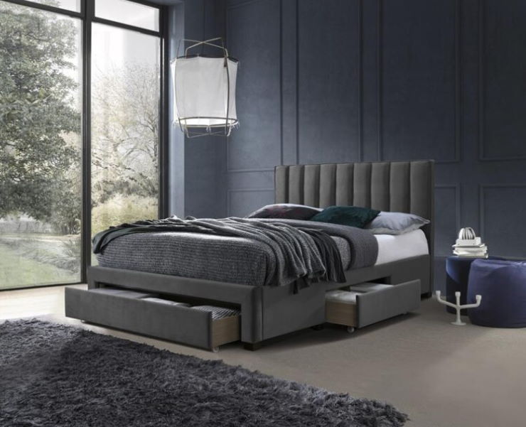 Фото Кровать двуспальная Halmar Grace (СМ 160х200) c ортопедическим основанием от производителя Halmar  в Крыму по цене 62 380 ₽