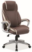 Кресло компьютерное Signal Q-391 (Материал обивки: экокожа, цвет обивки: коричневый-кремовый (Signal) ) в Крыму от производителя 