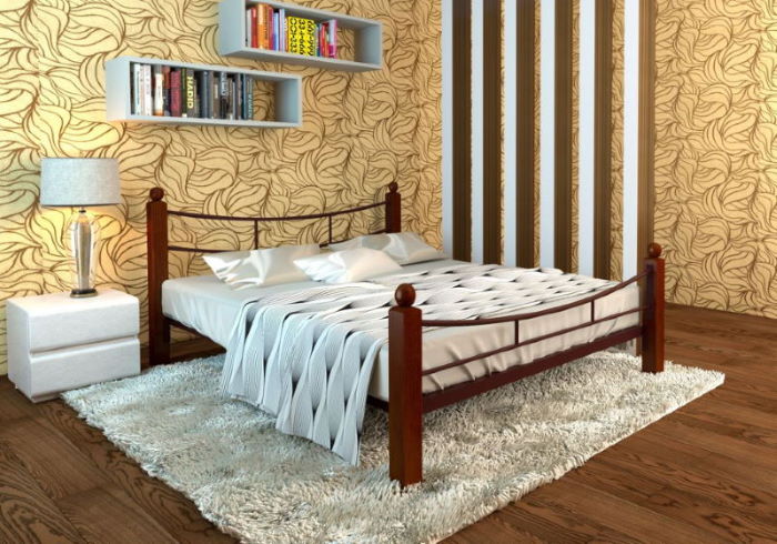 Фото Кровать двуспальная София Lux Plus (СМ 160х200) трубка металл в Крыму по цене 21 550 ₽ от производителя Милсон, код товара 2000002059158, 2000002059165, 2000002059172, 2000002059189, 2000002059196, 2000002059202, 2000002059219 шт Фото Кровать двуспальная София Lux Plus (СМ 160х200) трубка металл от производителя Милсон в Крыму по цене 21 550 ₽