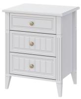 Тумба прикроватная Мэгги (белый снег, лак белый (Браво-мебель) ) в Крыму от производителя 