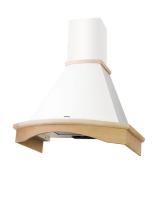 Вытяжка купольная Gretta (M) 60 (600х535хh895(1125)) (Материал Металл/Дерево , Цвет Бежевый/Неокрашено) в Крыму от производителя 