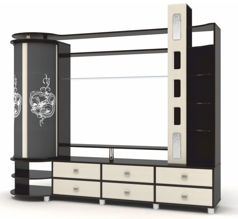 Фото Мини-стенка ТВ Палермо от производителя Браво-мебель в Крыму по цене 34 190 ₽