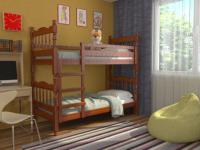 Фото krovati-s-vydvizhnymi-yashchikami кровать 2-х ярусная соня (см 80х189) с односторонними матрасами и выдвижными ящиками производитель Браво-мебель