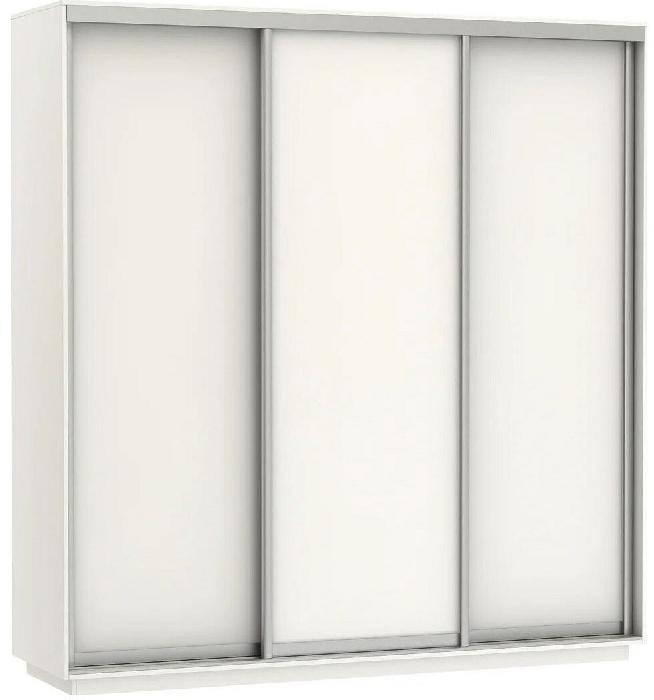 Шкаф-купе Экспресс Трио Элемент (1,8х0,6х2,2 - 3 двери) (Материал дверей:лдсп, цвет дверей:белый снег, цвет каркаса:белый снег (Мебельная компания Е1) )