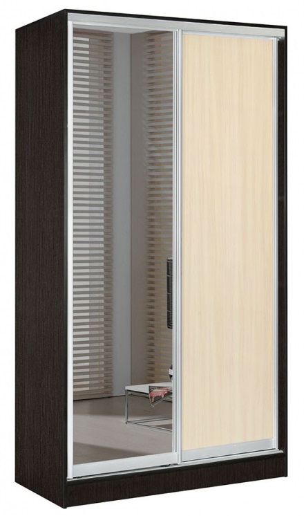 Фото Шкаф-купе Оскар 1.5 (1,2х0,6х2,2 - 2 двери) от производителя Мебель Маркет в Крыму по цене 37 200 ₽