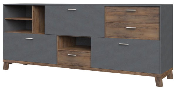 Фото Комод Монтана (3 дв. 3 ящ.) от производителя Браво-мебель в Крыму по цене 25 250 ₽