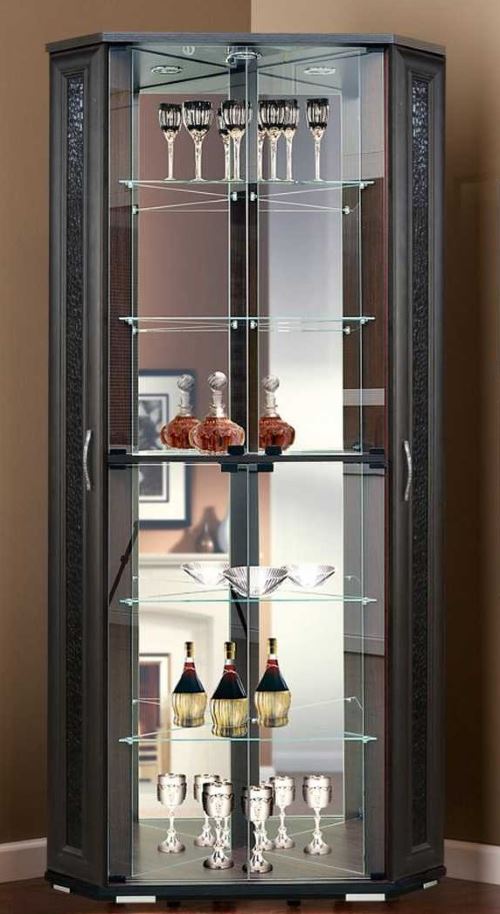 Фото Витрина-2 шкаф мцн угловой мдф-кожзам в Крыму по цене 35 290 ₽ от производителя Марибель, код товара 2000001576526, 2000001576533, 2000001576540 шт Фото Витрина-2 шкаф мцн угловой мдф-кожзам от производителя Марибель в Крыму по цене 35 290 ₽