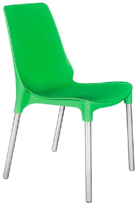 Стул Джинез (Genius) 75 ( Обивка стула:пластик, серебристый, зеленный  (Tetchair) )
