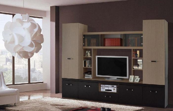 Стенка Джелани 7  (дуб светлый, венге-дуб светлый,(Джелани))