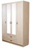 Шкаф Вега ВМ-06 (160) четырехдверный (сосна карелия, сосна карелия,(Хорошая мебель)) в Крыму от производителя 