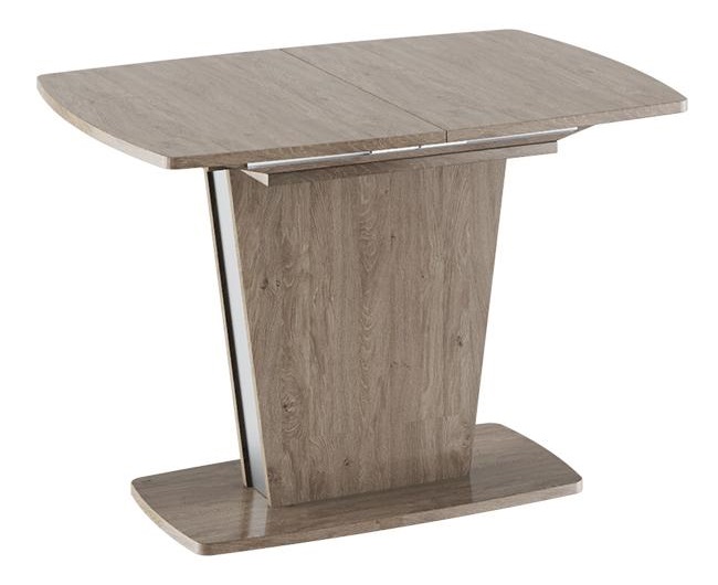 Стол обеденный Ливерпуль тип1 (лдсп, лдсп-дуб сонома трюфель,  дуб сонома трюфель, дуб сонома трюфель-металлик (ТриЯ) )