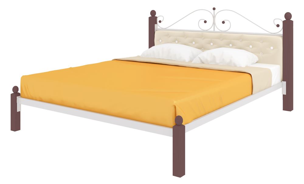 Фото Кровать двуспальная Диана Lux мягкая (СМ 180х200) трубка металл от производителя Милсон в Крыму по цене 24 300 ₽