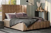 Фото krovati-s-myagkoy-spinkoy кровать двуспальная мирабель (см 140х200) без основания производитель Мебелони