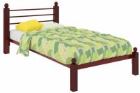 Фото derevyannye-krovati кровать односпальная милана lux (см 80х190) трубка металл производитель Милсон