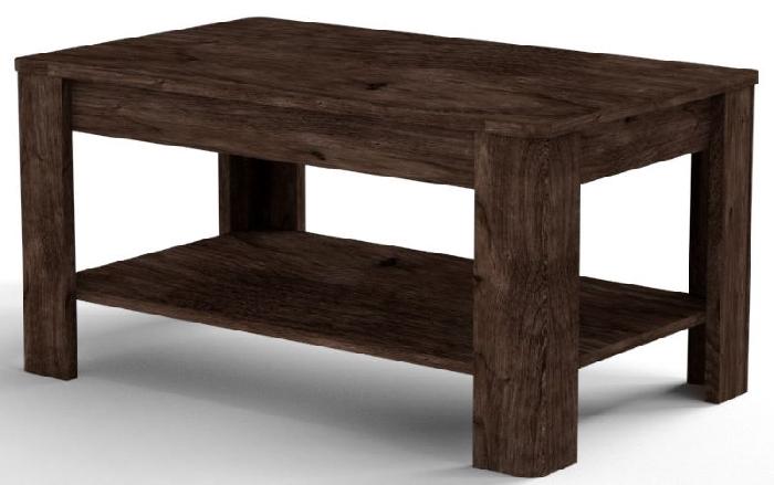 Стол журнальный Кёльн-2 (мдф, лдсп-рибек темно-коричневый,  рибек темно-коричневый (СБК) )