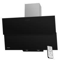 Вытяжка наклонная Plym 90 (896х410хh835(1115)) (Материал Металл/Стекло , Цвет Металлик/Черный) в Крыму от производителя 