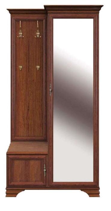 Шкаф с вешалкой Kentaki S320-PPK/110P (Цвет корпуса:каштан, цвет фасада:каштан (Black Red White (БРВ)) )