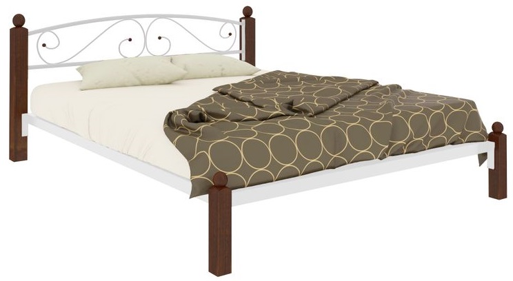 Фото Кровать двуспальная Вероника Lux (СМ 140х190) трубка металл от производителя Милсон в Крыму по цене 18 450 ₽