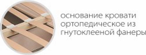 Фото Кровать односпальная Ивушка-10 (СМ 120х200) основание гнутоклеенная фанера от производителя Марибель в Крыму по цене 20 660 ₽