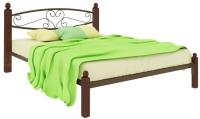 Фото derevyannye-krovati кровать двуспальная каролина lux (см 160х190) трубка металл производитель Милсон