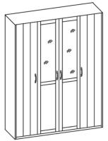 Фото raspashnoy-shkaf шкаф верди (180) четырехдверный производитель Ставрополь Мебель